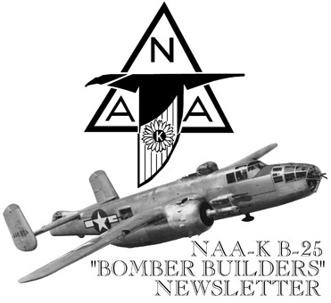 NAA-K B-25 Bomber Builders Newsletter Logo