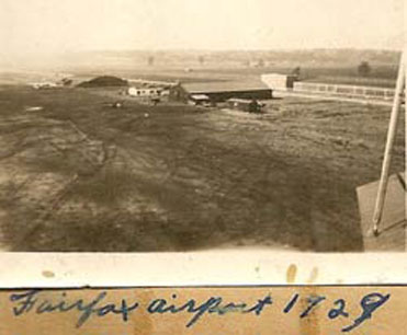 Fairfax airport in 1929