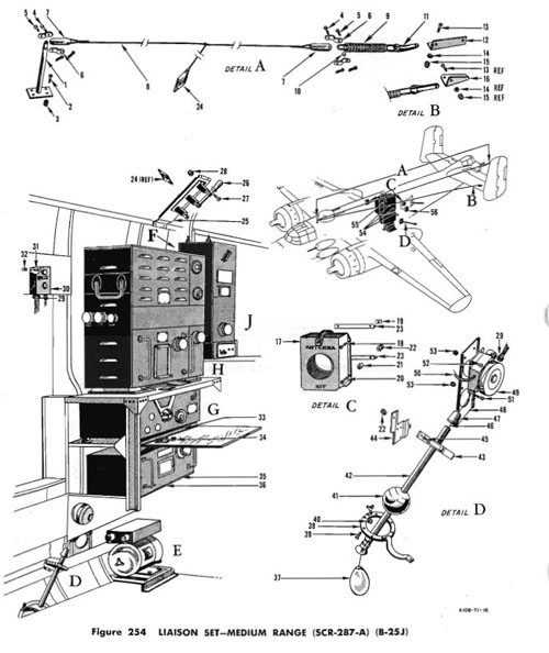 B-25 liaison set installation